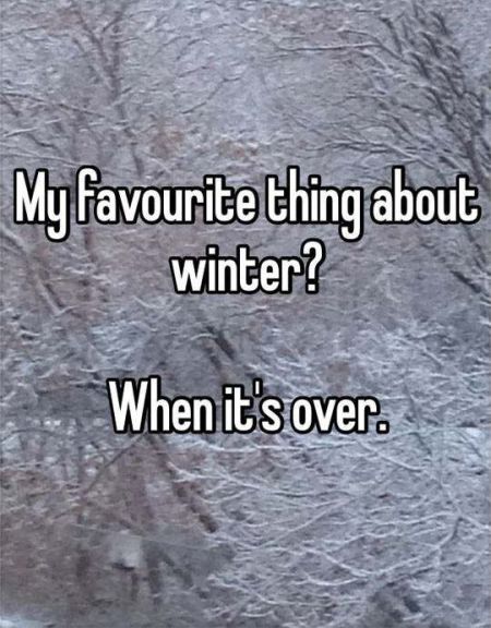 Favorite thing about winter funny at PMSLweb.com