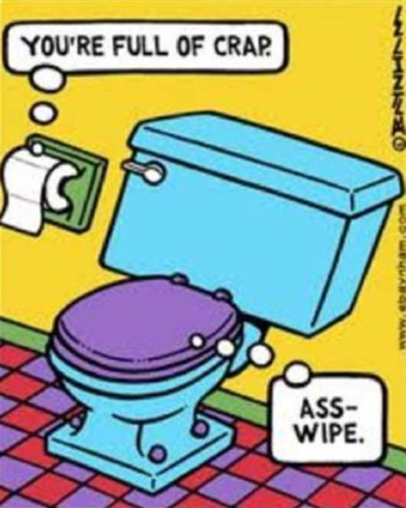 Toilet funny cartoon at PMSLweb.com