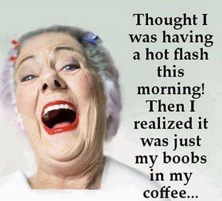 It was just my boobs in my coffee at PMSLweb.com