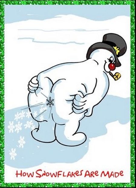 How snowflakes are made - Christmas funnies at PMSLweb.com