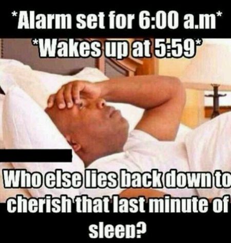 Alarm clock sets at 6am meme at PMSLweb.com