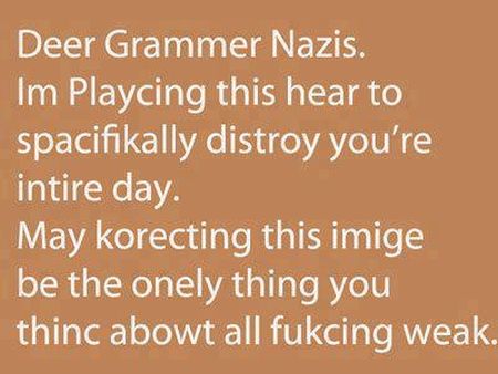 Grammar Nazis funny at PMSLweb.com