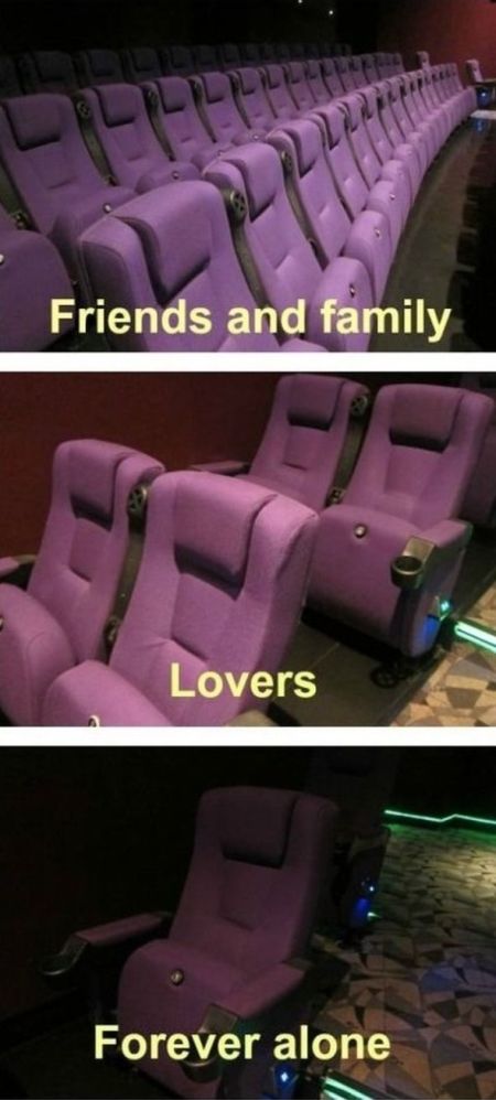 Forever alone movie theatre at PMSLweb.com