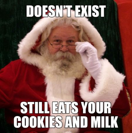 Doesn’t exist Santa meme - Christmas funnies at PMSLweb.com