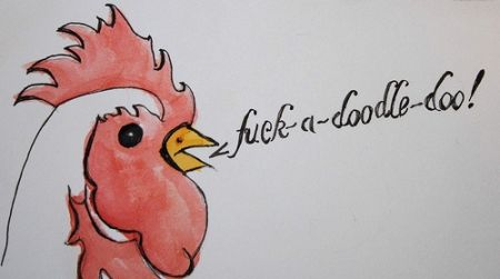 Sarcastic rooster - TGIF humor at PMSLweb.com