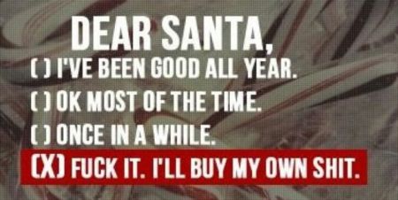 Dear Santa humor - Christmas funnies at PMSLweb.com