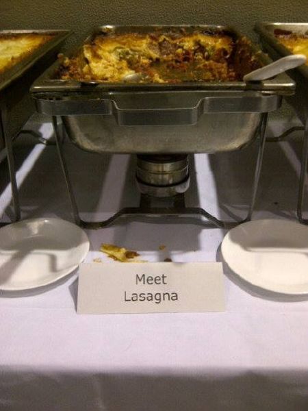 Meet lasagna - Funny picture at PMSLweb.com
