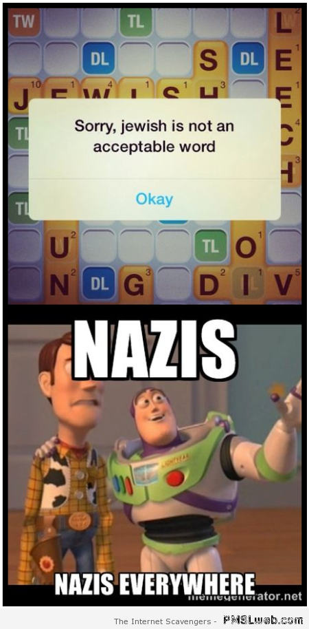 Nazis, Nazis everywhere word meme at PMSLweb.com