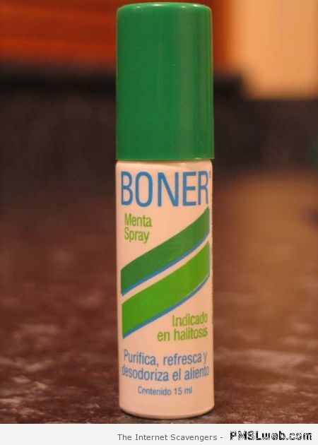 Boner spray at PMSLweb.com