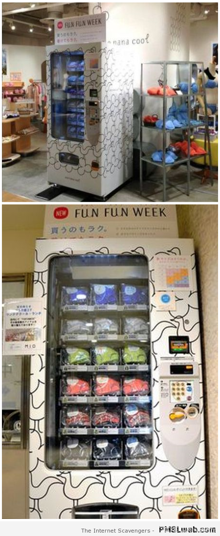 Bra vending machine at PMSLweb.com