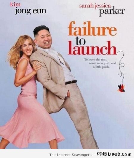 Kim Jon Un and Sarah Jessica Parker fake poster at PMSLweb.com