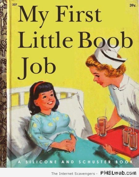 My first little boob job fake book cover at PMSLweb.com