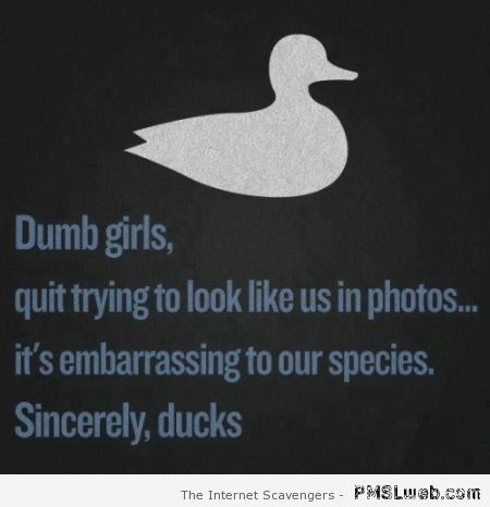 Duckface humor – Saturday fun at PMSLweb.com