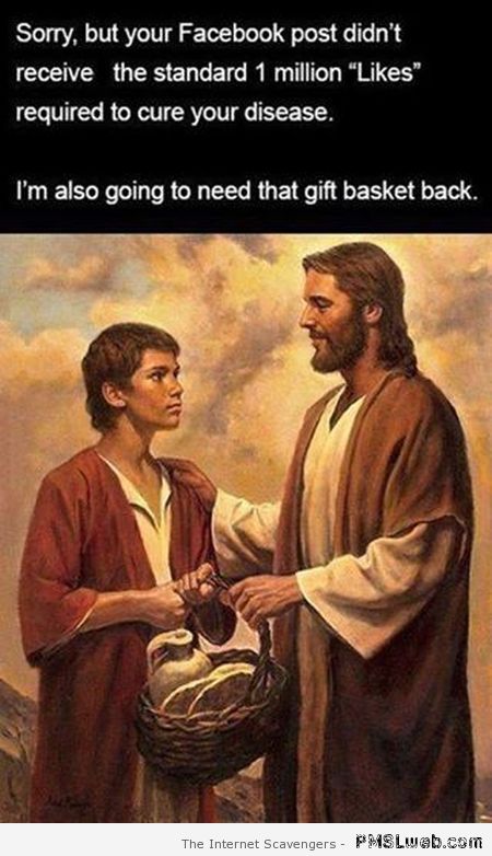 Jesus gift basket meme at PMSLweb.com