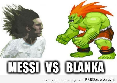 Messi versus blanka meme at PMSLweb.com