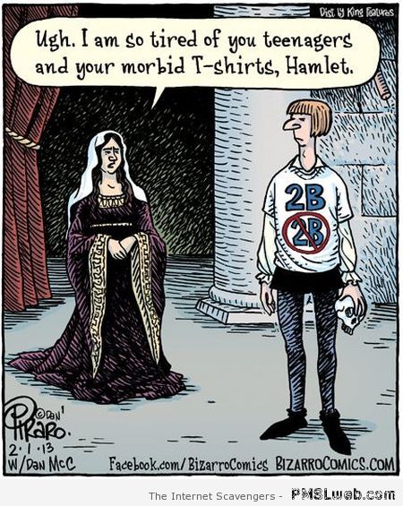 Funny Hamlet cartoon – Tgif pictures at PMSLweb.com