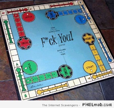 F*ck you board game – Procrastination humor at PMSLweb.com