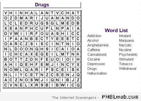 Drugs crossword at PMSLweb.com