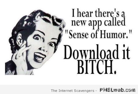 New app called sense of humor at PMSLweb.com