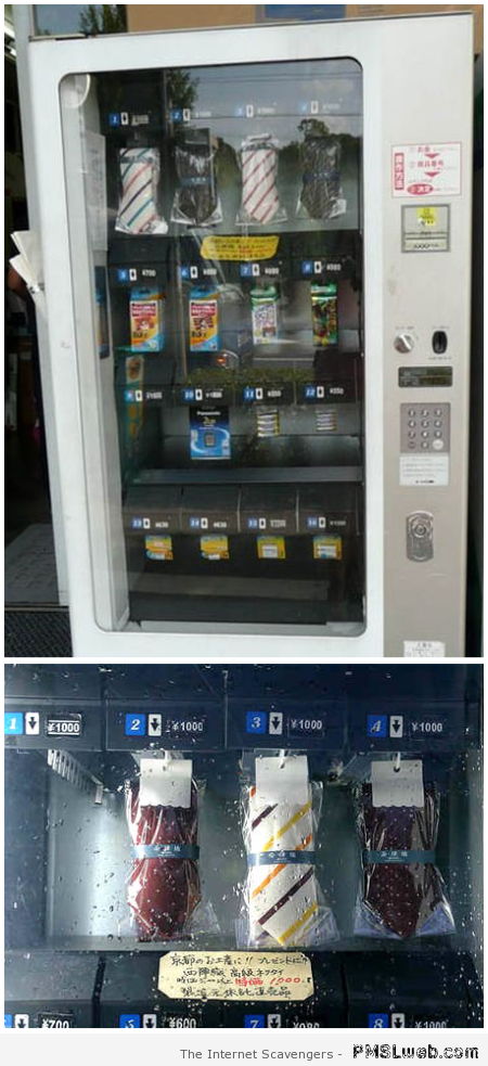 Tie vending machine at PMSLweb.com