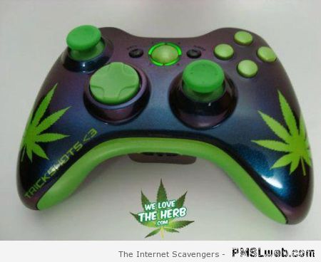 Xbox marijuana controller at PMSLweb.com