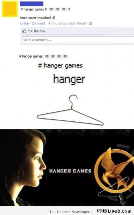 Hanger games meme at PMSLweb.com