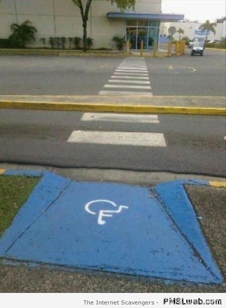 Handicap road crossing fail at PMSLweb.com