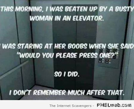 Elevator joke at PMSLweb.com