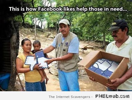 How your facebook likes help those in need at PMSLweb.com