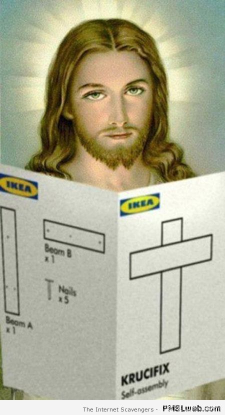 Ikea crucifix humor at PMSLweb.com
