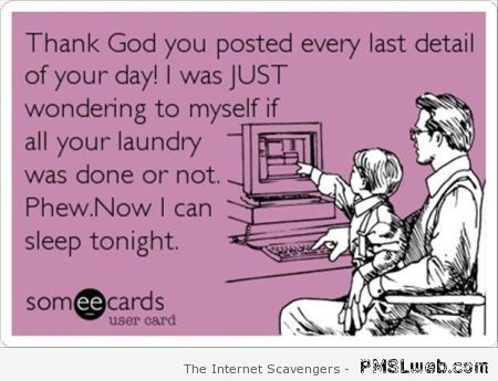 Doing laundry facebook ecard at PMSLweb.com
