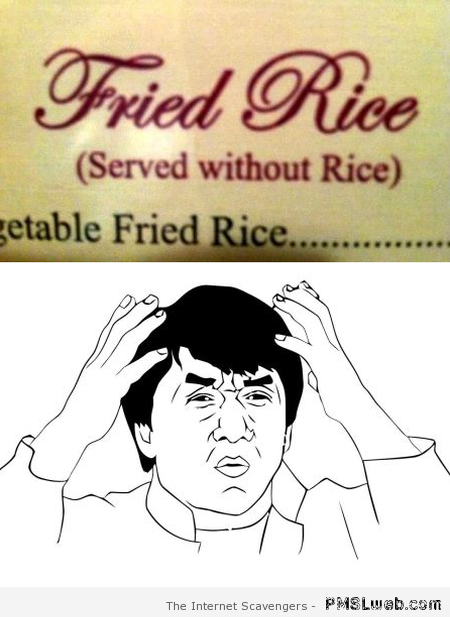 Fried rice fail at PMSLweb.com