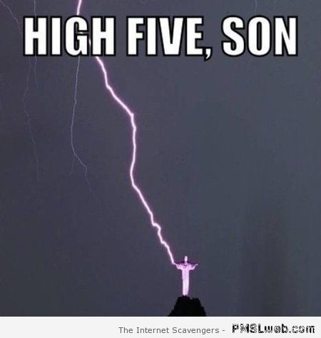 High five god meme at PMSLweb.com