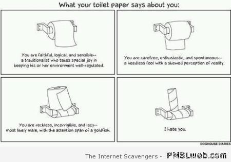 What your toilet paper says about you at PMSLweb.com