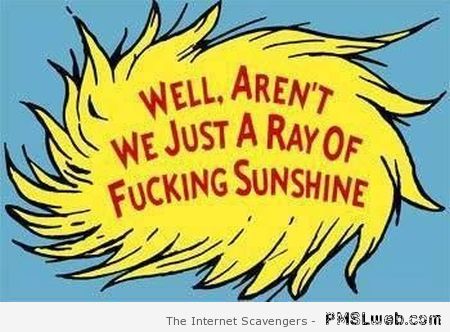 Ray of sunshine humor at PMSLweb.com