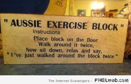 Aussie exercise block – Welcome to Straya at PMSLweb.com