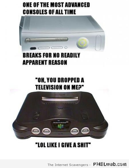 Xbox versus Nintendo 64 meme -  Tgif humour at PMSLweb.com