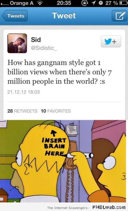 Gangnam stupid tweet at PMSLweb.com