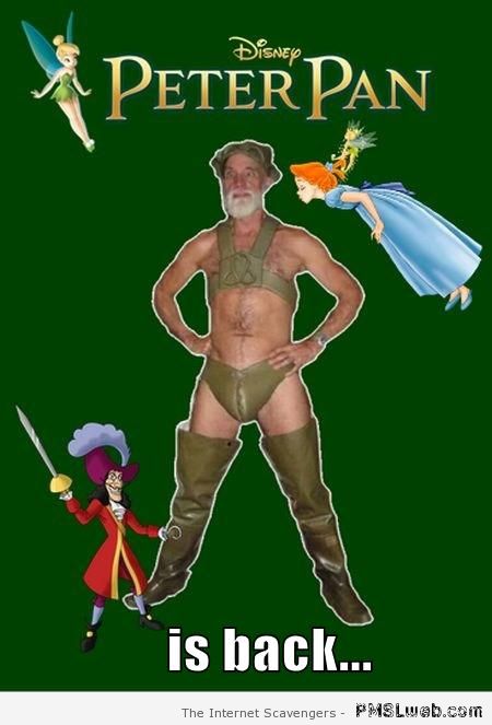 Peter Pan is back humor at PMSLweb.com