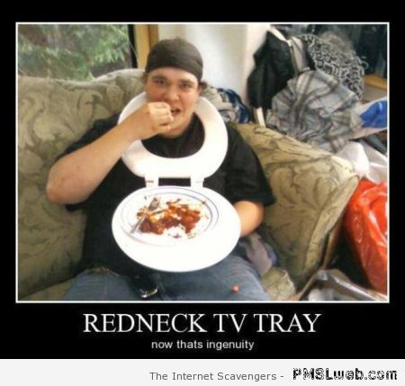 Redneck TV tray at PMSLweb.com