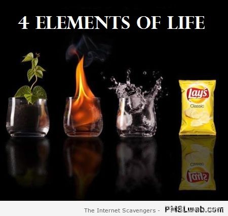Four elements of life lays humor at PMSLweb.com