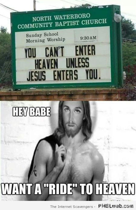 Jesus enters you meme at PMSLweb.com