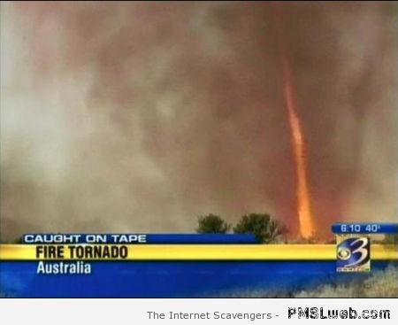 Fire tornado Australia at PMSLweb.com