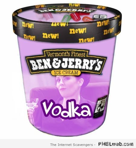 Ben and Jerry’s vodka at PMSLweb.com