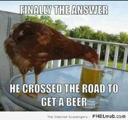 Why did the chicken cross the road answer at PMSLweb.com