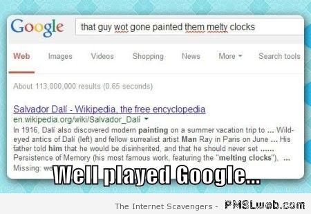 Well played google Salvador Dali at PMSLweb.com
