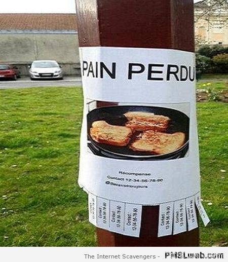 Pain perdu humour – Funny French pictures at PMSLweb.com