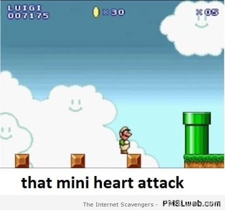 Mario bros that mini heart attack – Happy hump day at PMSLweb.com