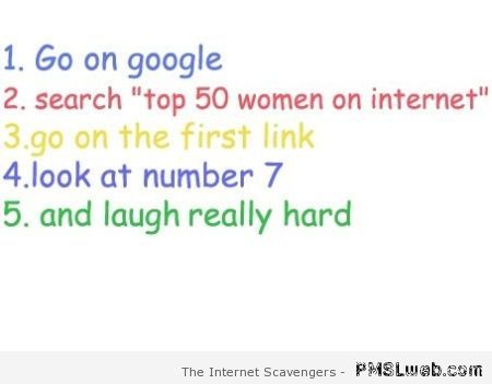 Top 50 women on internet google funny at PMSLweb.com