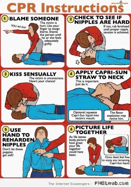 Funny CPR instructions at PMSLweb.com
